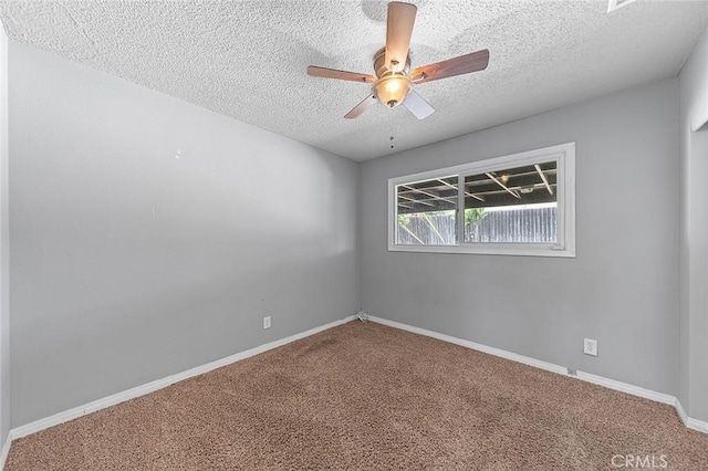 10288 Effen St, Rancho Cucamonga, CA 91730 - carpeted spare room featuring a textured ceiling and ceiling fan