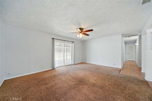 10288 Effen St, Rancho Cucamonga, CA 91730 - unfurnished room featuring light colored carpet, ceiling fan, and a textured ceiling