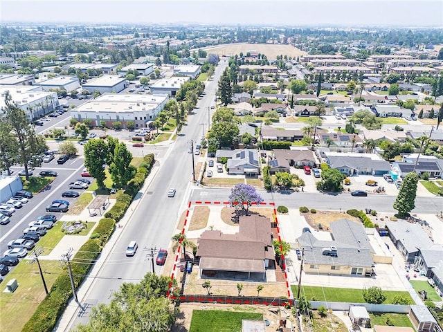 10288 Effen St, Rancho Cucamonga, CA 91730 - aerial overview of property's location with property parcel outlined