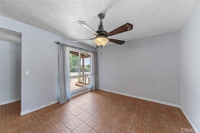 10288 Effen St, Rancho Cucamonga, CA 91730 - unfurnished room with a ceiling fan and a textured ceiling
