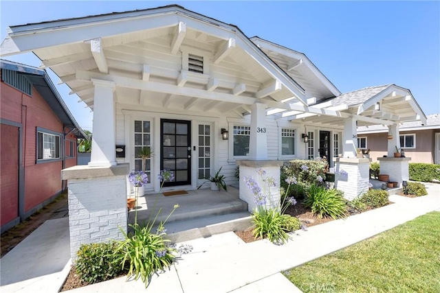 341 W Whiting Ave, Fullerton, CA 92832 - view of front of house with covered porch