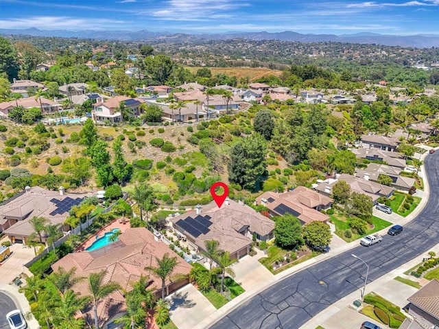 282 Camino Del Postigo, Escondido, CA 92029 - aerial view of property and surrounding area with nearby suburban area and mountains