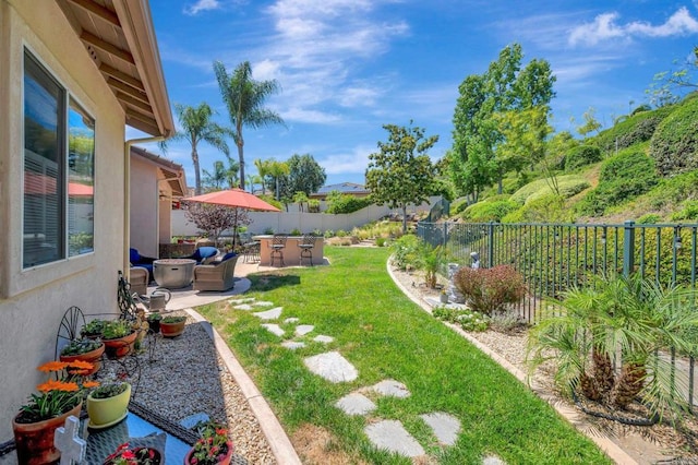 282 Camino Del Postigo, Escondido, CA 92029 - fenced backyard featuring a patio