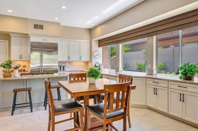 282 Camino Del Postigo, Escondido, CA 92029 - dining area featuring light tile patterned floors and recessed lighting
