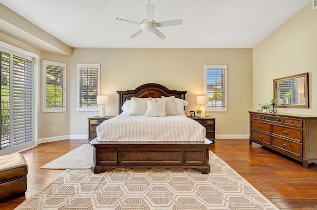 282 Camino Del Postigo, Escondido, CA 92029 - bedroom featuring wood finished floors, ceiling fan, and access to exterior