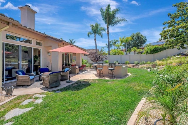 282 Camino Del Postigo, Escondido, CA 92029 - view of yard with outdoor lounge area and a patio area