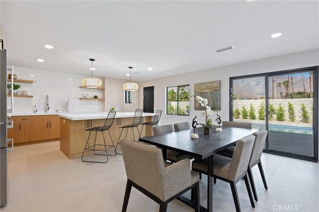 2901 N Biskra Rd, Palm Springs, CA 92262 - dining area with recessed lighting