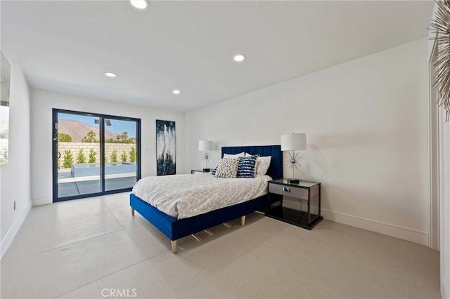 2901 N Biskra Rd, Palm Springs, CA 92262 - bedroom with access to outside and recessed lighting