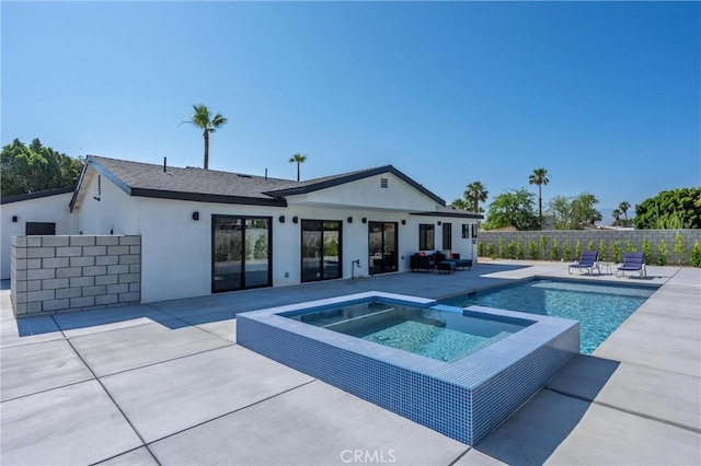 2901 N Biskra Rd, Palm Springs, CA 92262 - view of swimming pool with a patio area and a pool with connected hot tub