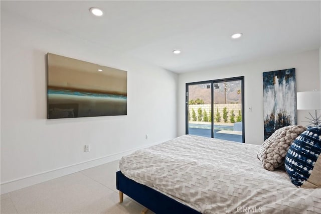 2901 N Biskra Rd, Palm Springs, CA 92262 - bedroom with access to outside and recessed lighting