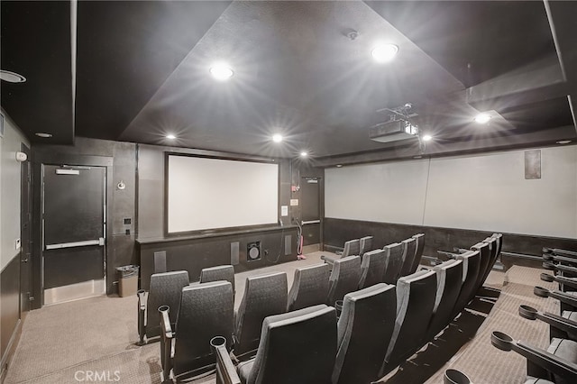 24545 Town Center Dr Unit 5405, Valencia, CA 91355 - home theater featuring carpet and recessed lighting