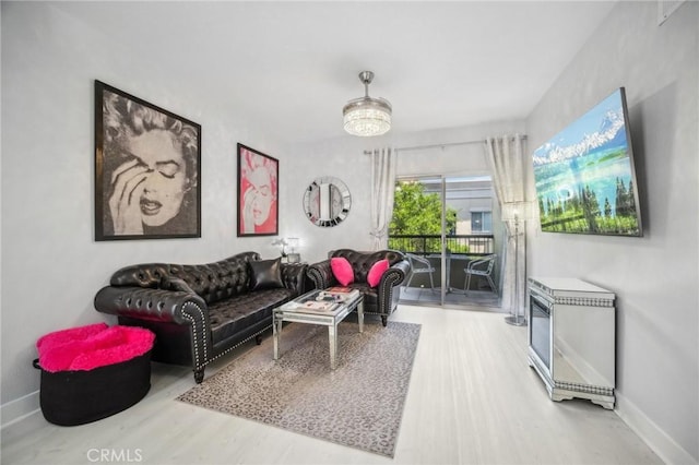 24545 Town Center Dr Unit 5405, Valencia, CA 91355 - living area with wood finished floors and baseboards