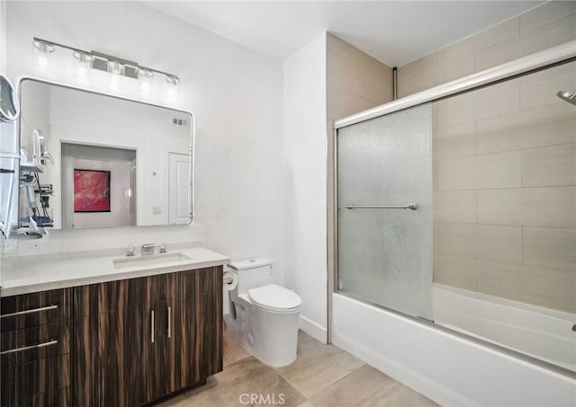 24545 Town Center Dr Unit 5405, Valencia, CA 91355 - full bath with vanity, enclosed tub / shower combo, and tile patterned flooring