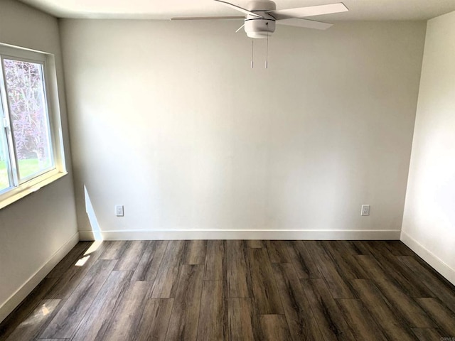 1878 Wolviston Way, San Diego, CA 92154 - empty room with a ceiling fan and dark wood-style floors