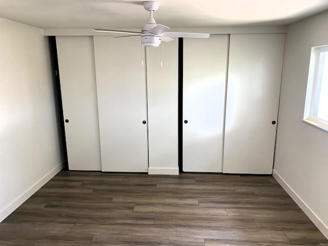 1878 Wolviston Way, San Diego, CA 92154 - unfurnished bedroom with dark wood-style flooring and a ceiling fan