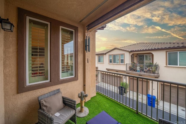 1711 Cal Orchid Pl Unit 1, Chula Vista, CA 91913 - view of balcony at dusk