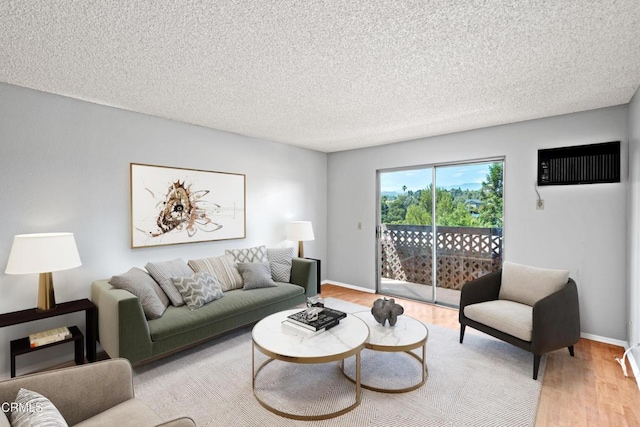 5870 Benner St Unit 102, Los Angeles, CA 90042 - living area featuring light wood finished floors and a textured ceiling