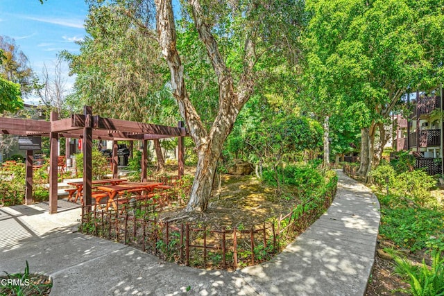 5870 Benner St Unit 102, Los Angeles, CA 90042 - view of property's community featuring a pergola