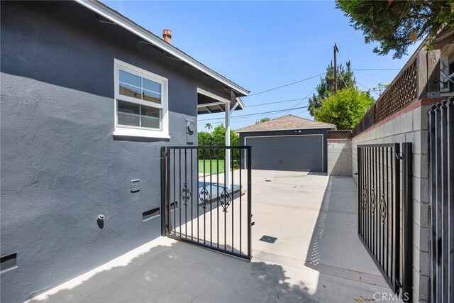 17139 Strathern St, Van Nuys, CA 91406 - gate featuring an outbuilding