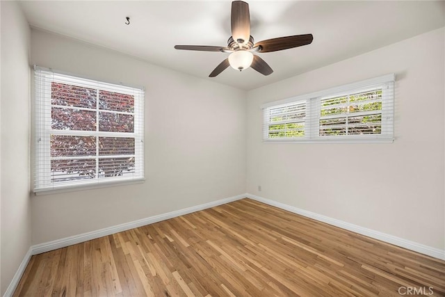 17139 Strathern St, Van Nuys, CA 91406 - unfurnished room featuring light wood-type flooring and a ceiling fan