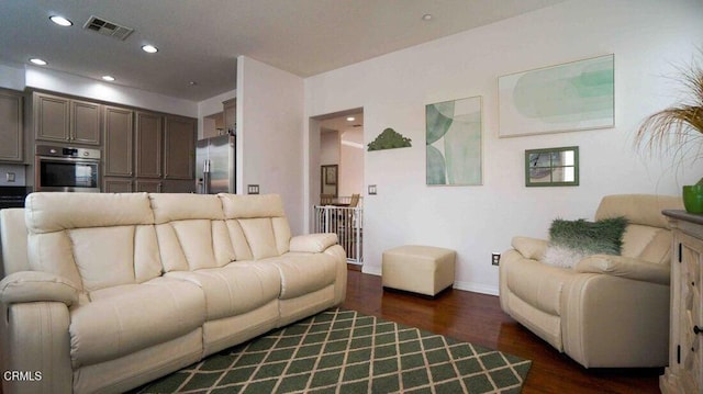 1239 Bayside Ln, Oxnard, CA 93035 - living area featuring wood finished floors and recessed lighting