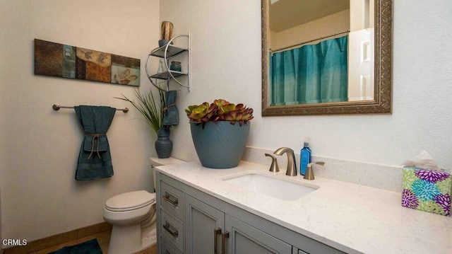 1239 Bayside Ln, Oxnard, CA 93035 - bathroom featuring vanity and curtained shower