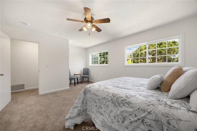 1345 W Valley View Dr, Fullerton, CA 92833 - bedroom featuring light carpet and ceiling fan