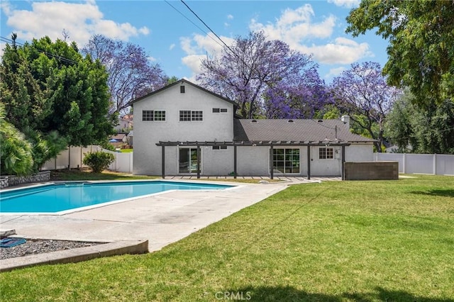 1345 W Valley View Dr, Fullerton, CA 92833 - view of pool featuring a fenced backyard, a patio, a pergola, and a hot tub