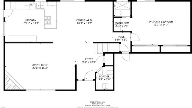 1345 W Valley View Dr, Fullerton, CA 92833 - view of room layout