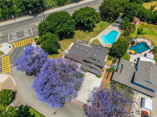 1345 W Valley View Dr, Fullerton, CA 92833 - bird's eye view of a pool area