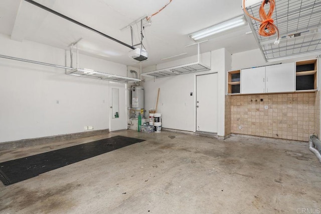 15140 Chase St, North Hills, CA 91343 - garage featuring a garage door opener and water heater