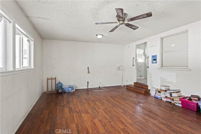 2724 Scott Rd, Burbank, CA 91504 - empty room featuring wood finished floors, a ceiling fan, and a textured ceiling