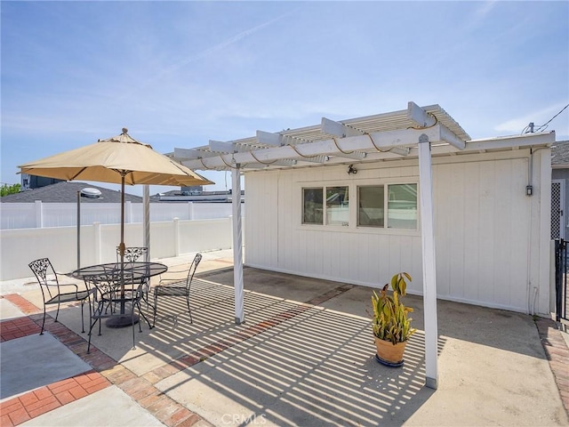 2724 Scott Rd, Burbank, CA 91504 - view of patio / terrace with a pergola and outdoor dining space