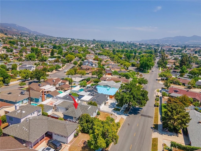 2724 Scott Rd, Burbank, CA 91504 - aerial view of residential area with a mountain backdrop