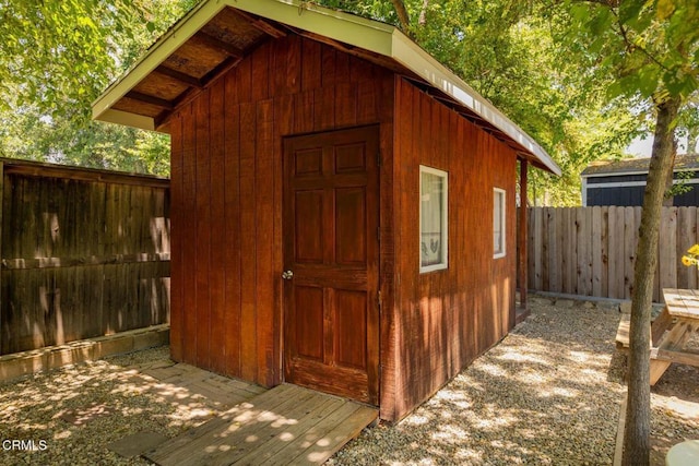 216 N Fulton St, Ojai, CA 93023 - view of shed with a fenced backyard