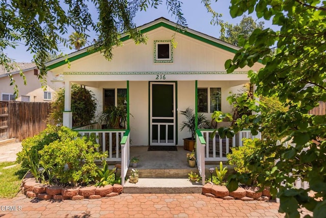 216 N Fulton St, Ojai, CA 93023 - view of front facade featuring covered porch