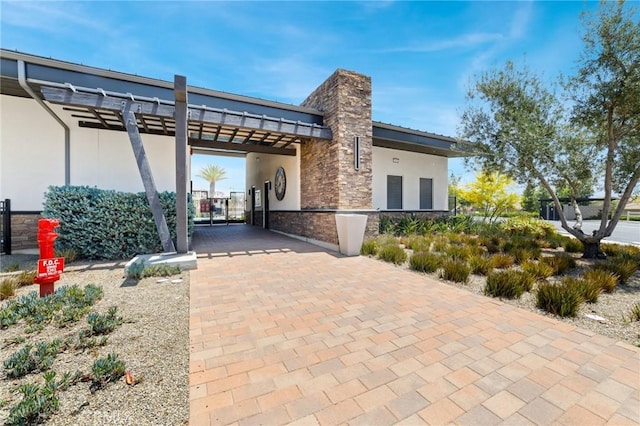 16502 Casa Grande Ave Unit 318, Fontana, CA 92336 - view of patio featuring a gate