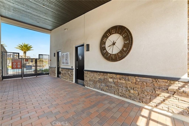 16502 Casa Grande Ave Unit 318, Fontana, CA 92336 - view of patio / terrace with a gate