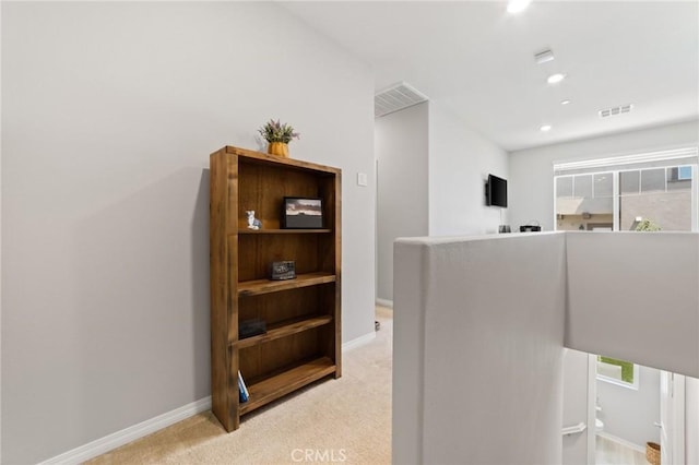 16502 Casa Grande Ave Unit 318, Fontana, CA 92336 - hall featuring carpet flooring and recessed lighting