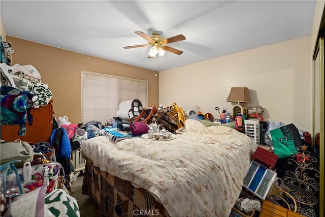 5647 Redwood Ave, Palmdale, CA 93551 - bedroom with carpet floors and ceiling fan