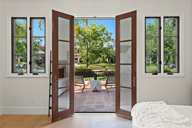 6 Rickie, Ladera Ranch, CA 92694 - doorway to outside with baseboards and french doors