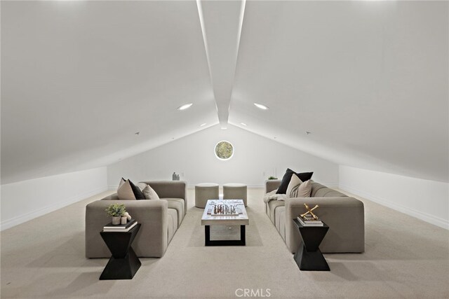 6 Rickie, Ladera Ranch, CA 92694 - living area with carpet floors and lofted ceiling