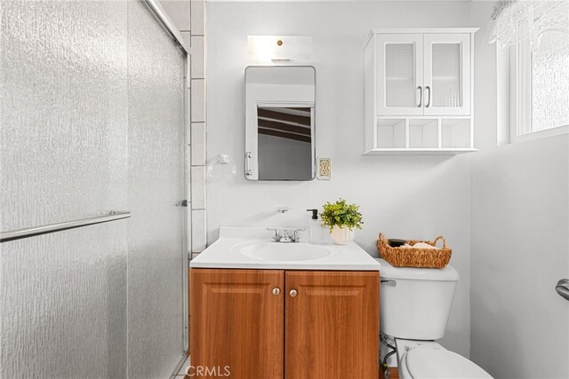 27439 Santa Clarita Rd, Saugus, CA 91350 - bathroom featuring a shower stall and vanity