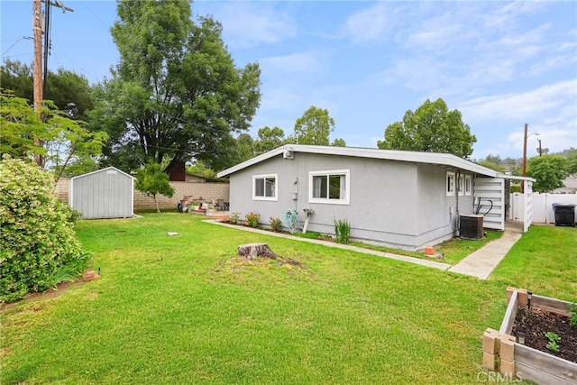 27439 Santa Clarita Rd, Saugus, CA 91350 - back of house with a storage unit and stucco siding