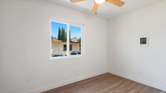 846 44th St, San Diego, CA 92102 - unfurnished room with ceiling fan and wood finished floors
