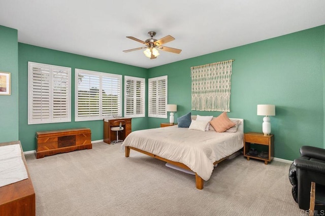 1488 Enchante, Oceanside, CA 92056 - carpeted bedroom featuring baseboards and ceiling fan