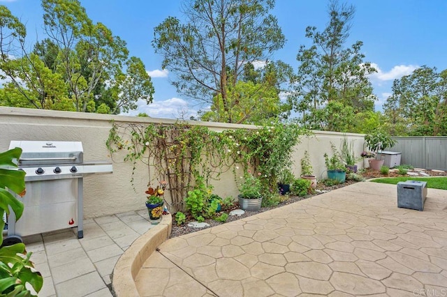 1488 Enchante, Oceanside, CA 92056 - fenced backyard with a patio and a grill