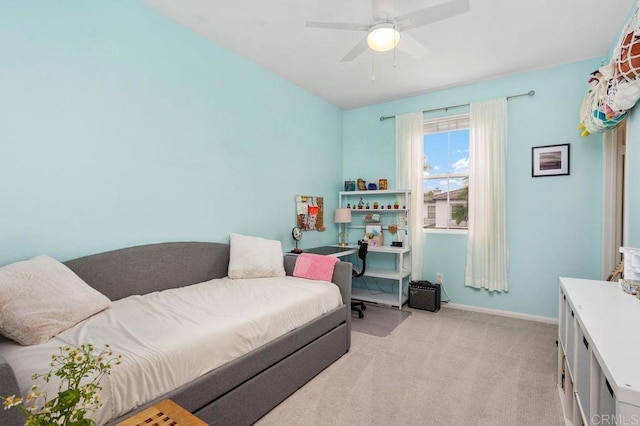 1488 Enchante, Oceanside, CA 92056 - bedroom featuring light colored carpet and ceiling fan