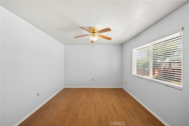 25925 Roanoke Rd, Menifee, CA 92586 - spare room featuring wood finished floors and ceiling fan
