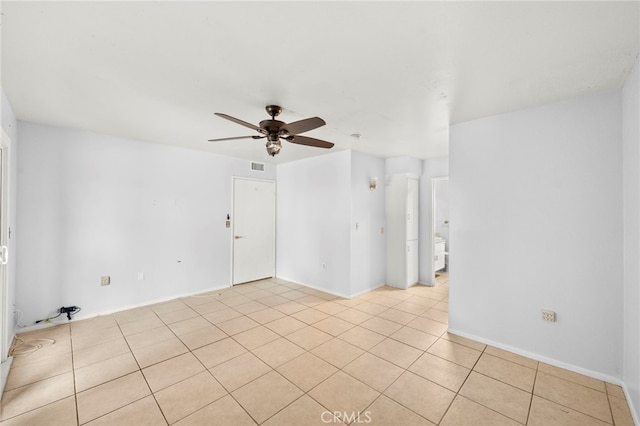 25925 Roanoke Rd, Menifee, CA 92586 - empty room featuring ceiling fan and light tile patterned flooring